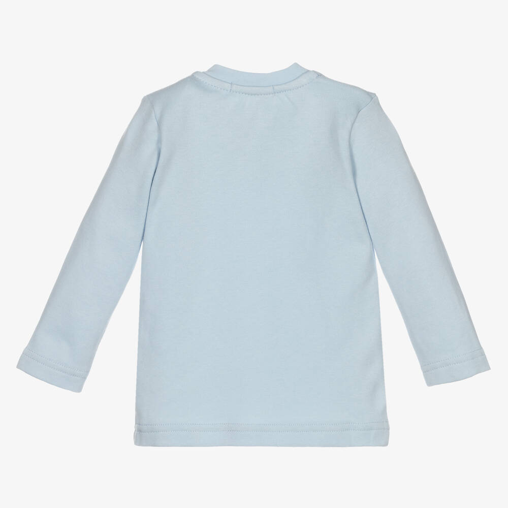 Everything Must Change-Blue Cotton Baby Top | Childrensalon Outlet