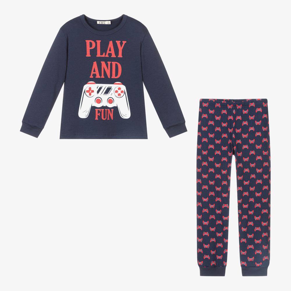Everything Must Change-Blue Gaming Cotton Pyjamas | Childrensalon Outlet