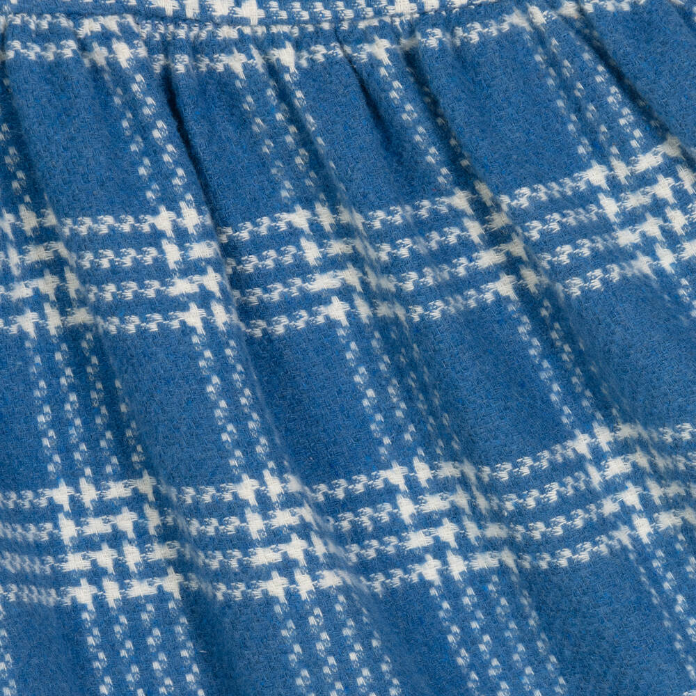 Everything Must Change-Blue & Ivory Checked Dress  | Childrensalon Outlet