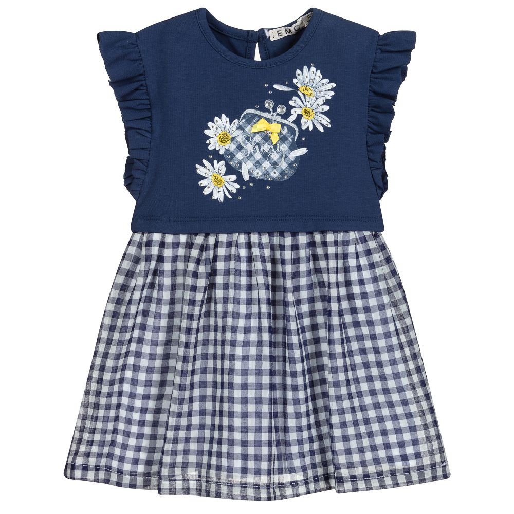 Everything Must Change - Blue Jersey & Chiffon Dress | Childrensalon