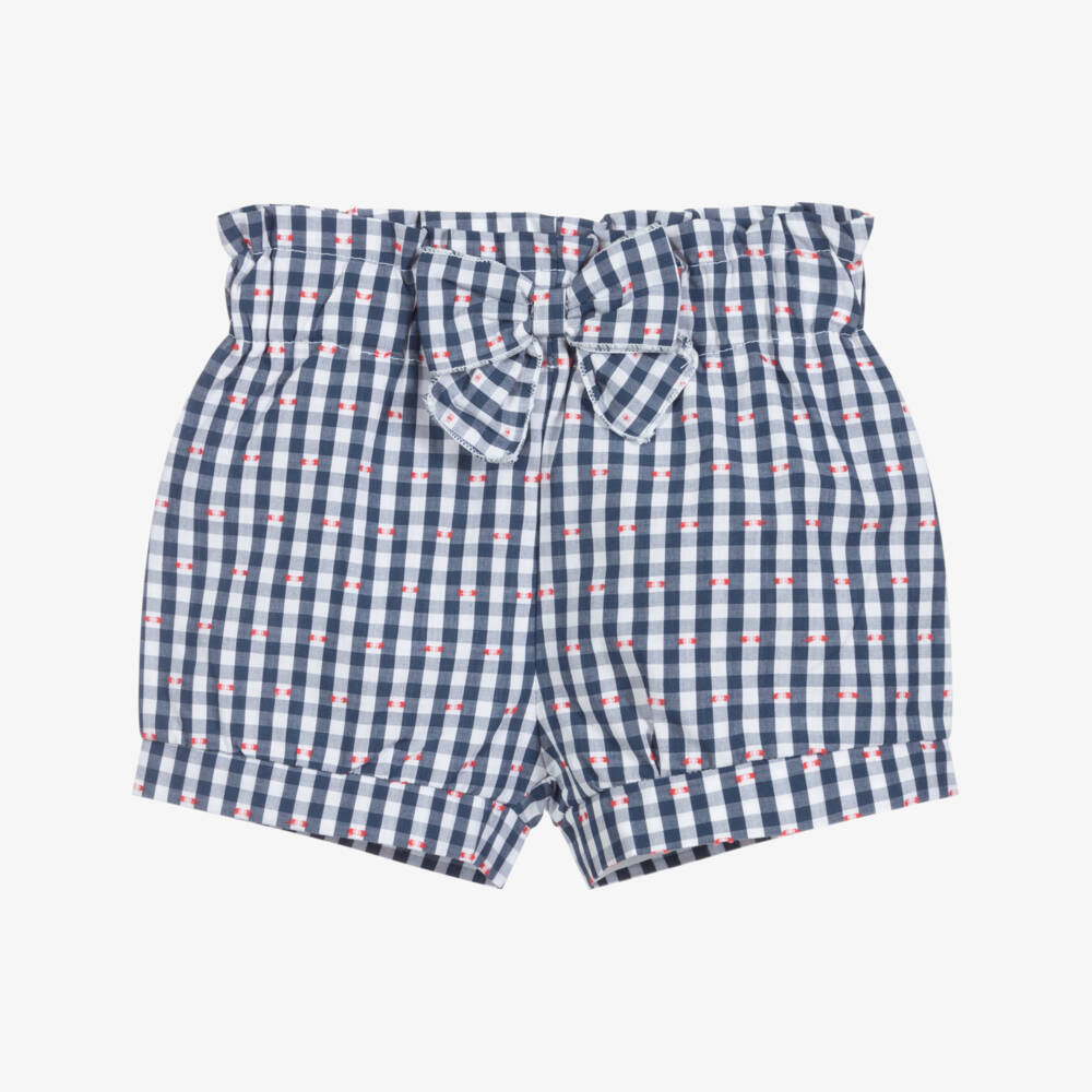 Everything Must Change-Blue & White Check Shorts | Childrensalon Outlet