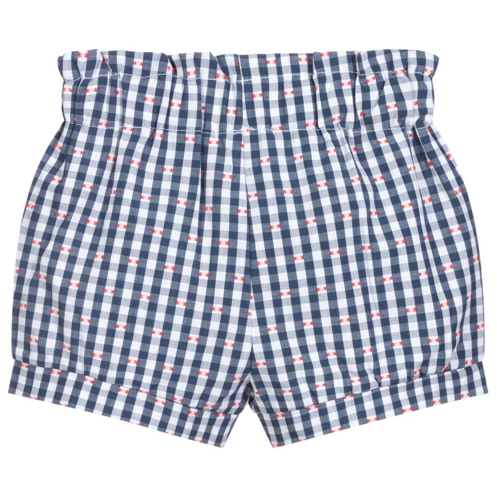 Everything Must Change-Blue & White Check Shorts | Childrensalon Outlet
