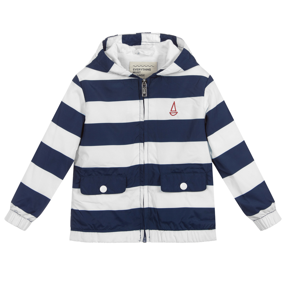 Striped overcoat on sale