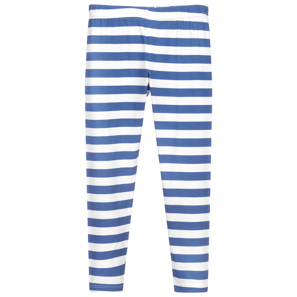 Everything Must Change - Blue & White Striped Leggings | Childrensalon