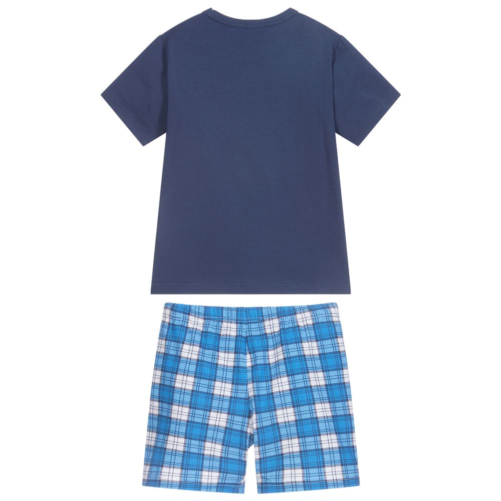 Everything Must Change-Синяя хлопковая пижама для мальчиков | Childrensalon Outlet