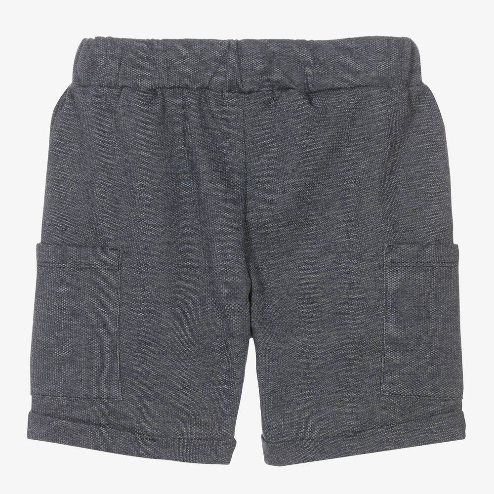 Everything Must Change-Синие шорты из меланжевого хлопкового джерси | Childrensalon Outlet