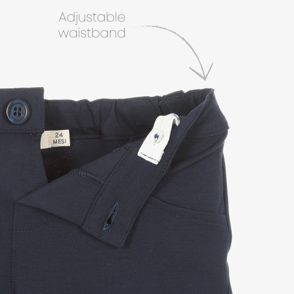 Everything Must Change-Boys Blue Milano Jersey Trousers | Childrensalon Outlet