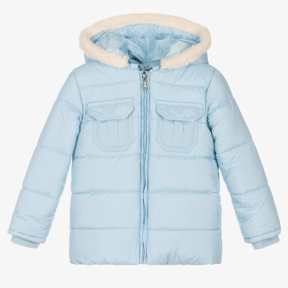 Everything Must Change - Boys Blue Puffer Jacket | Childrensalon