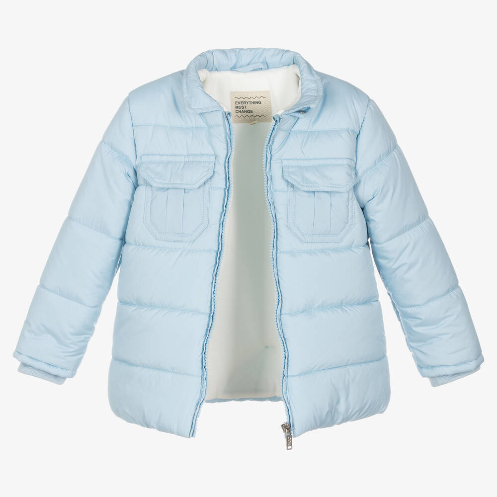 Everything Must Change Boys Blue Puffer Jacket Childrensalon Outlet