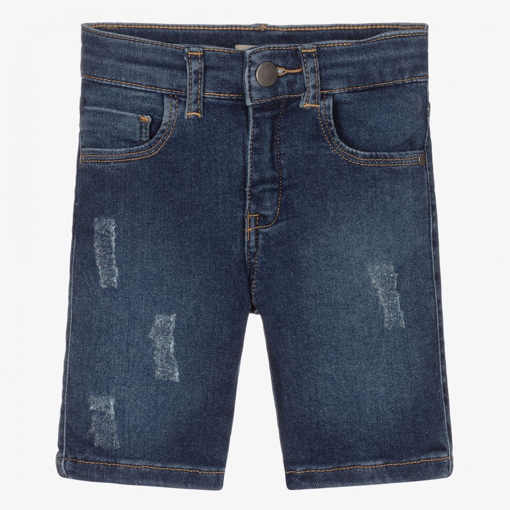 Everything Must Change - Boys Blue Slim Fit Shorts | Childrensalon