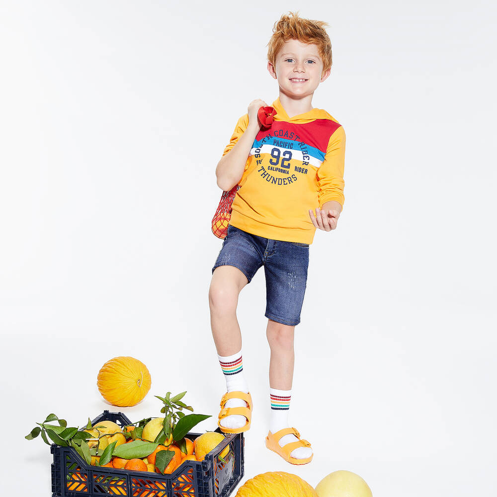 Everything Must Change-Boys Blue Slim Fit Shorts | Childrensalon Outlet