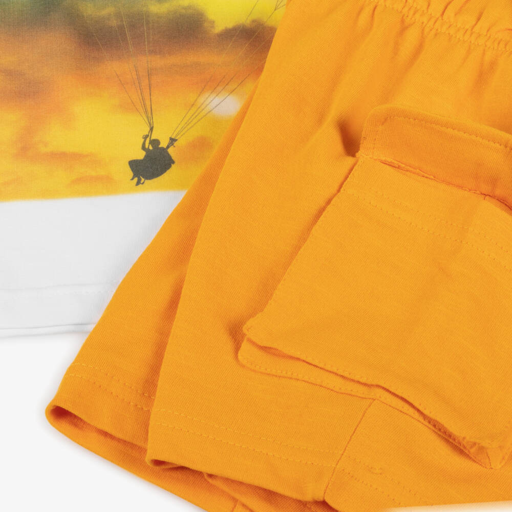 Everything Must Change-Boys Bright Cotton Shorts Ensemble | Childrensalon Outlet