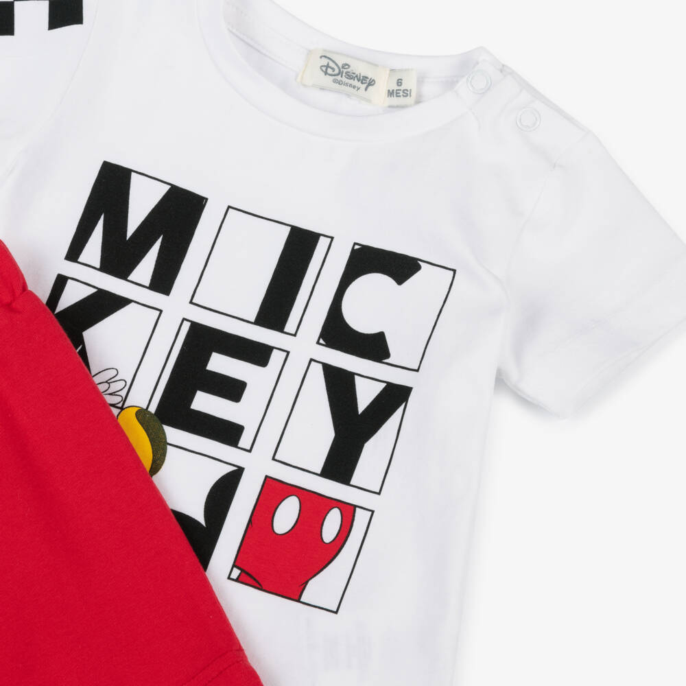 Everything Must Change-Boys Cotton Mickey Play Shorts Set | Childrensalon Outlet