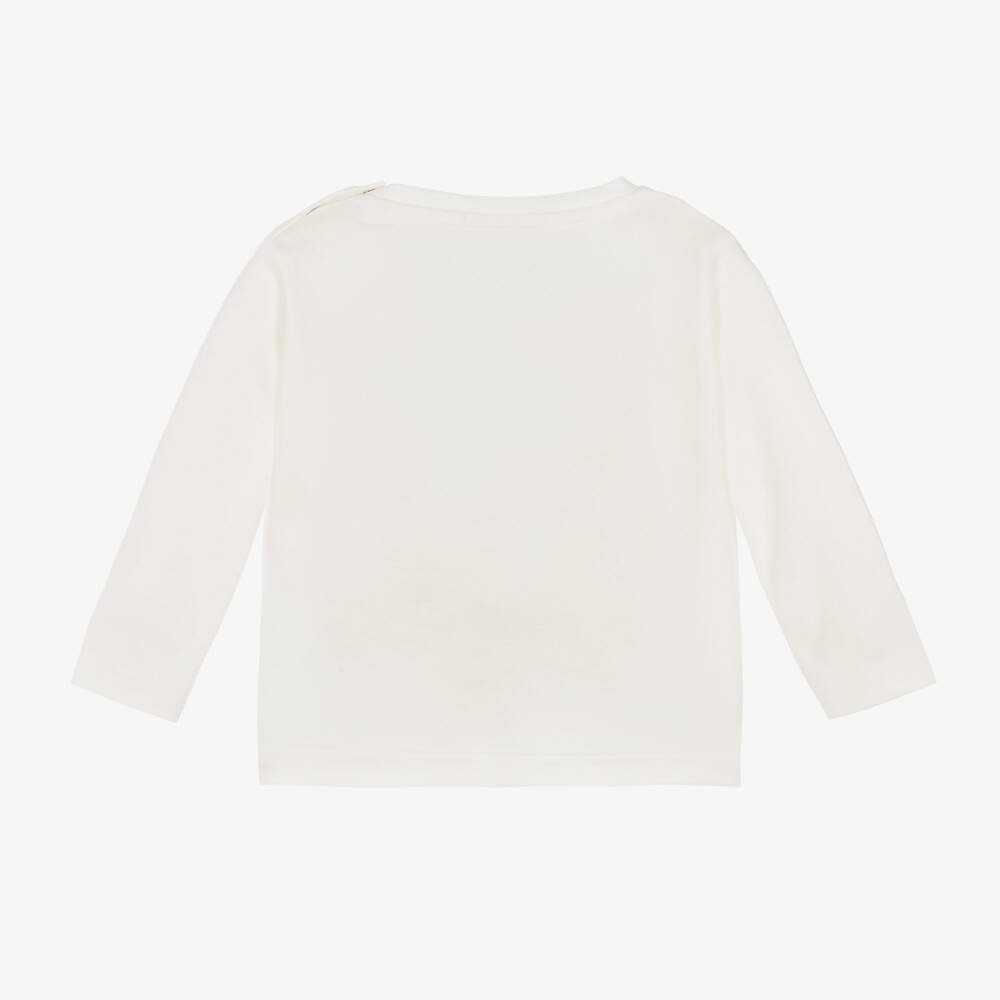 Everything Must Change-Boys Cream Penguin Cotton Tee | Childrensalon Outlet