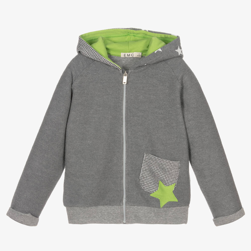 Everything Must Change - Boys Grey Zip-Up Top | Childrensalon