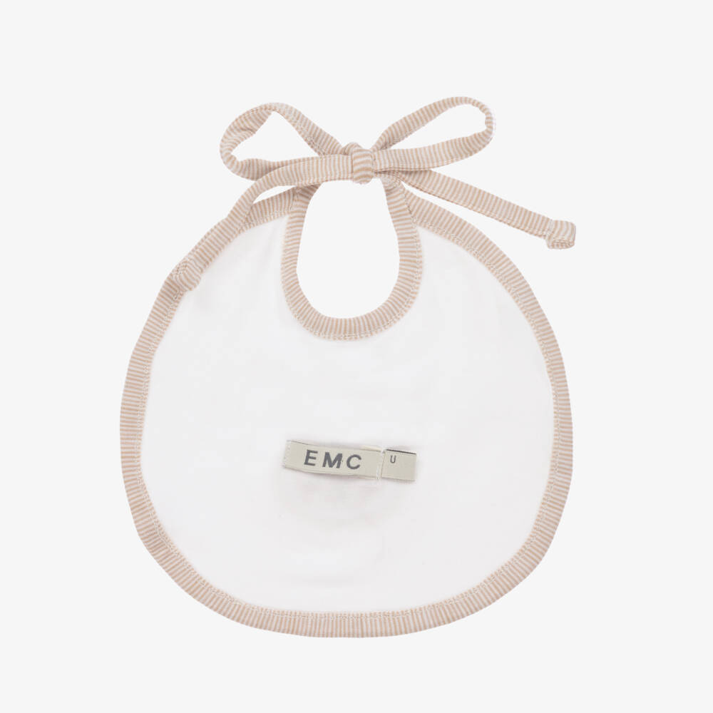 Everything Must Change-Boys Ivory Cotton Lion Bib | Childrensalon Outlet