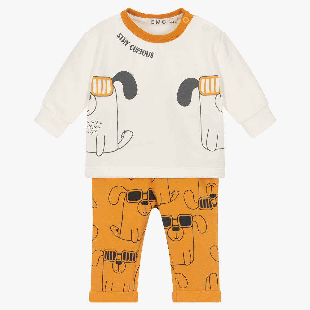 Everything Must Change - Ensemble pantalon ivoire et orange | Childrensalon