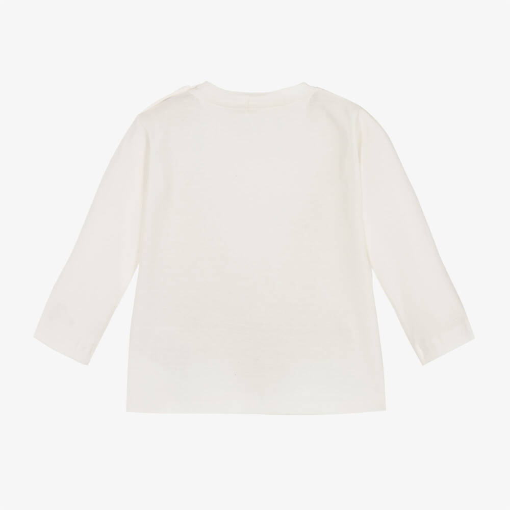 Everything Must Change-Boys Ivory Reindeer Jersey Top | Childrensalon Outlet