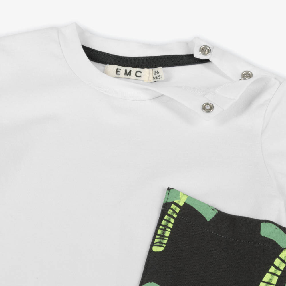 Everything Must Change-Boys Ivory & Slate Cotton Ensemble | Childrensalon Outlet