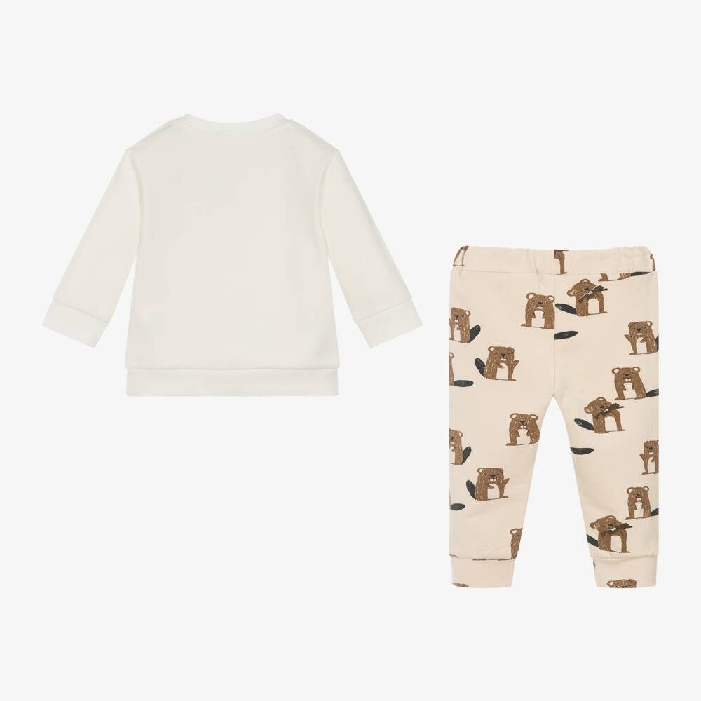Everything Must Change-Boys Ivory Top & Beaver Trousers | Childrensalon Outlet