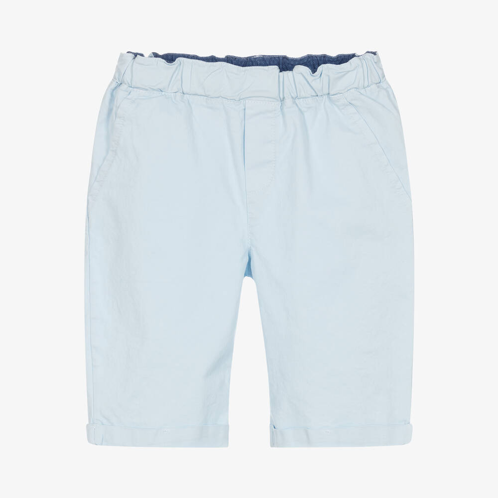 Everything Must Change - Boys Light Blue Cotton Shorts | Childrensalon