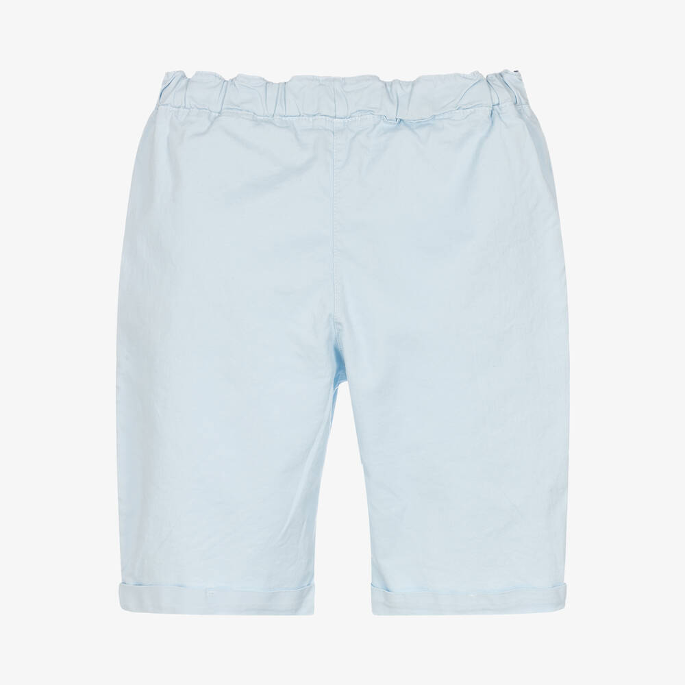 Everything Must Change-شورت أطفال ولادي قطن تويل لون أزرق فاتح | Childrensalon Outlet