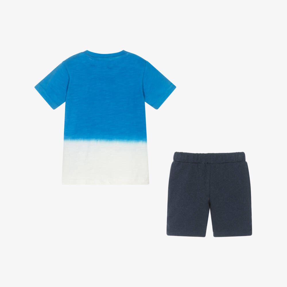 Everything Must Change-Boys Nautical Blue Shorts Ensemble | Childrensalon Outlet