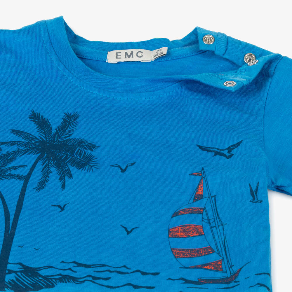 Everything Must Change-Boys Nautical Blue Shorts Ensemble | Childrensalon Outlet