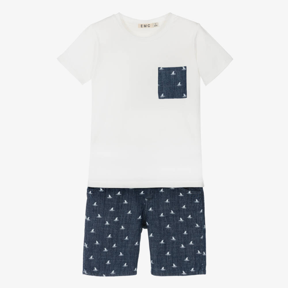 Everything Must Change-Комплект для мальчиков Морское приключение из денима | Childrensalon Outlet