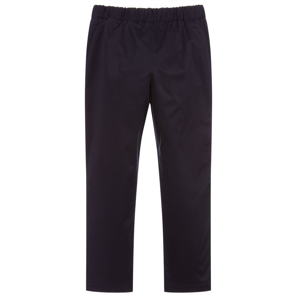 Everything Must Change-Boys Navy Blue Cotton Trousers | Childrensalon Outlet
