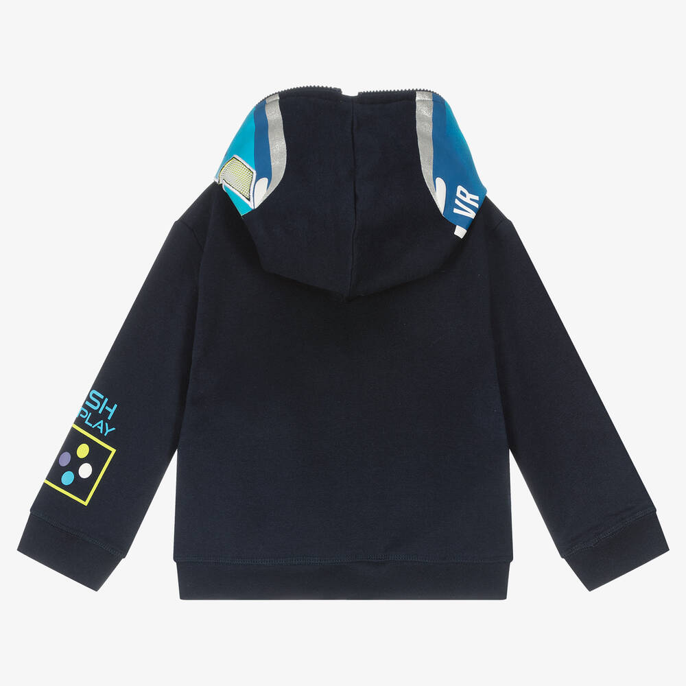 Everything Must Change-Синий хлопковый топ на молнии | Childrensalon Outlet