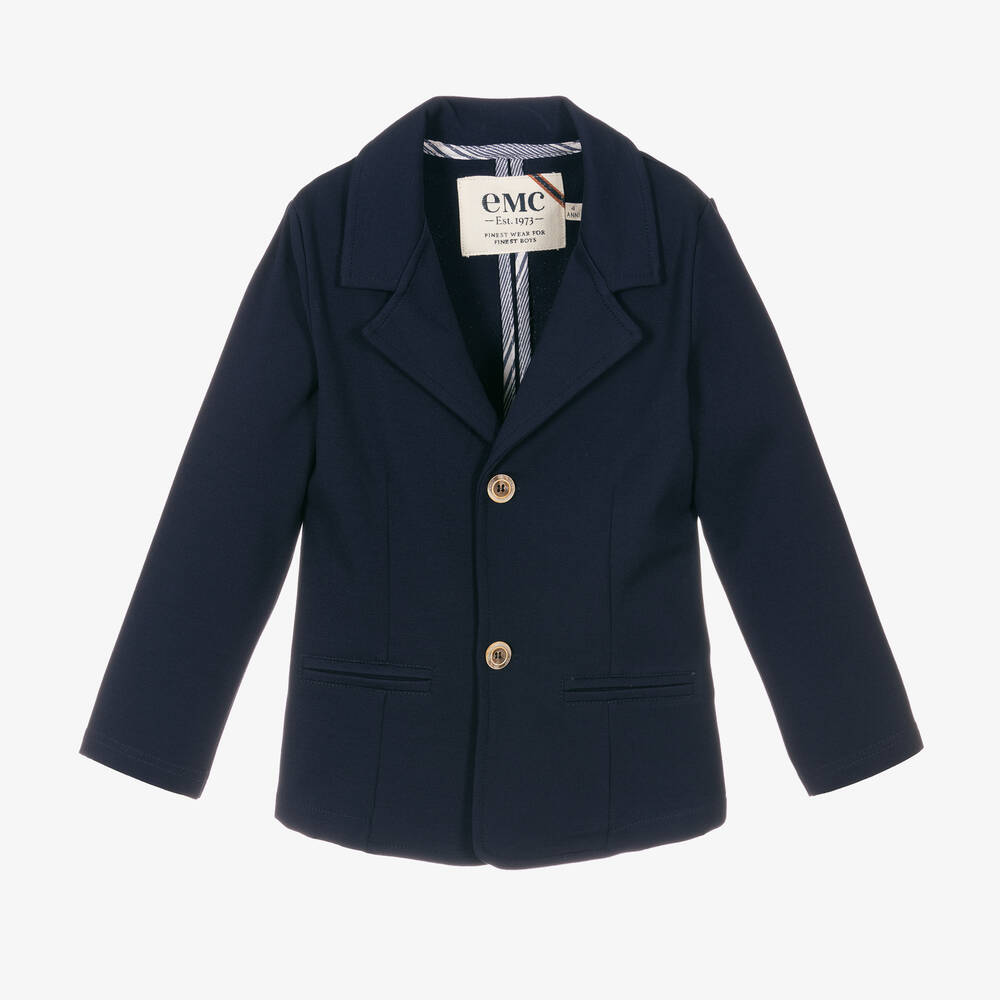 Everything Must Change - Boys Navy Blue Milano Jersey Blazer | Childrensalon