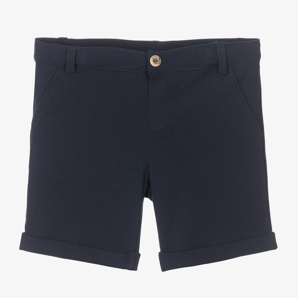 Everything Must Change - Boys Navy Blue Milano Jersey Shorts | Childrensalon