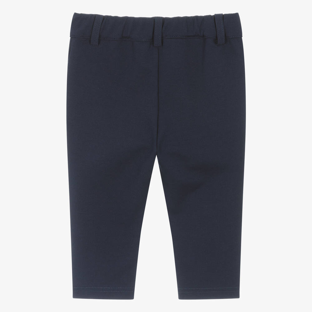 Everything Must Change-Boys Navy Blue Milano Jersey Trousers | Childrensalon Outlet