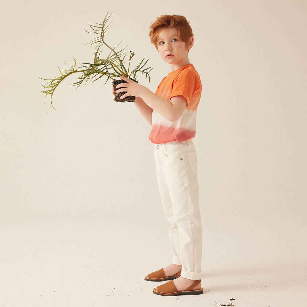 افريثينغ مست تشاينج-تيشيرتْ قطن لون برتقالي للأولاد | Childrensalon Outlet