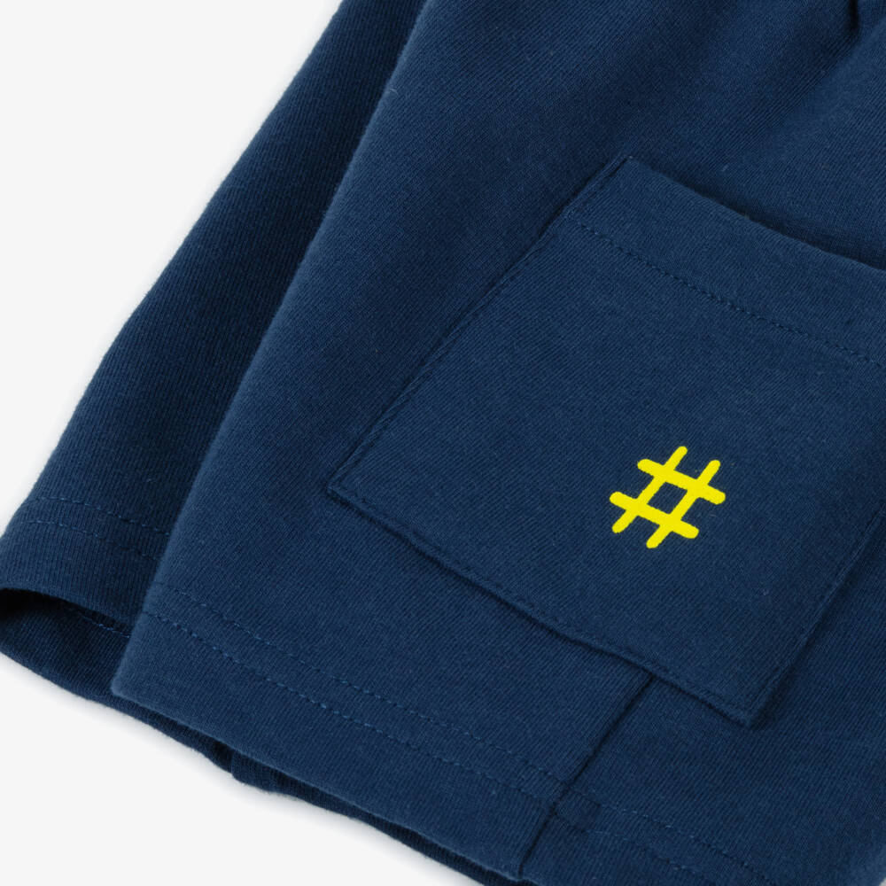 Everything Must Change-Boys Playful Green & Navy Shorts Ensemble | Childrensalon Outlet