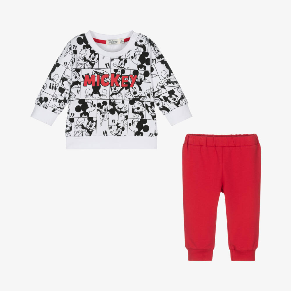Everything Must Change-Boys Playful Red Mickey Set | Childrensalon Outlet