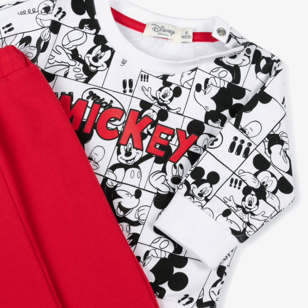 Everything Must Change-Boys Playful Red Mickey Set | Childrensalon Outlet