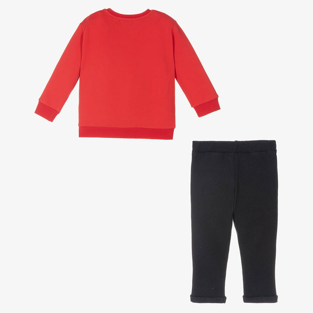 Everything Must Change-Boys Red & Blue Trouser Set | Childrensalon Outlet