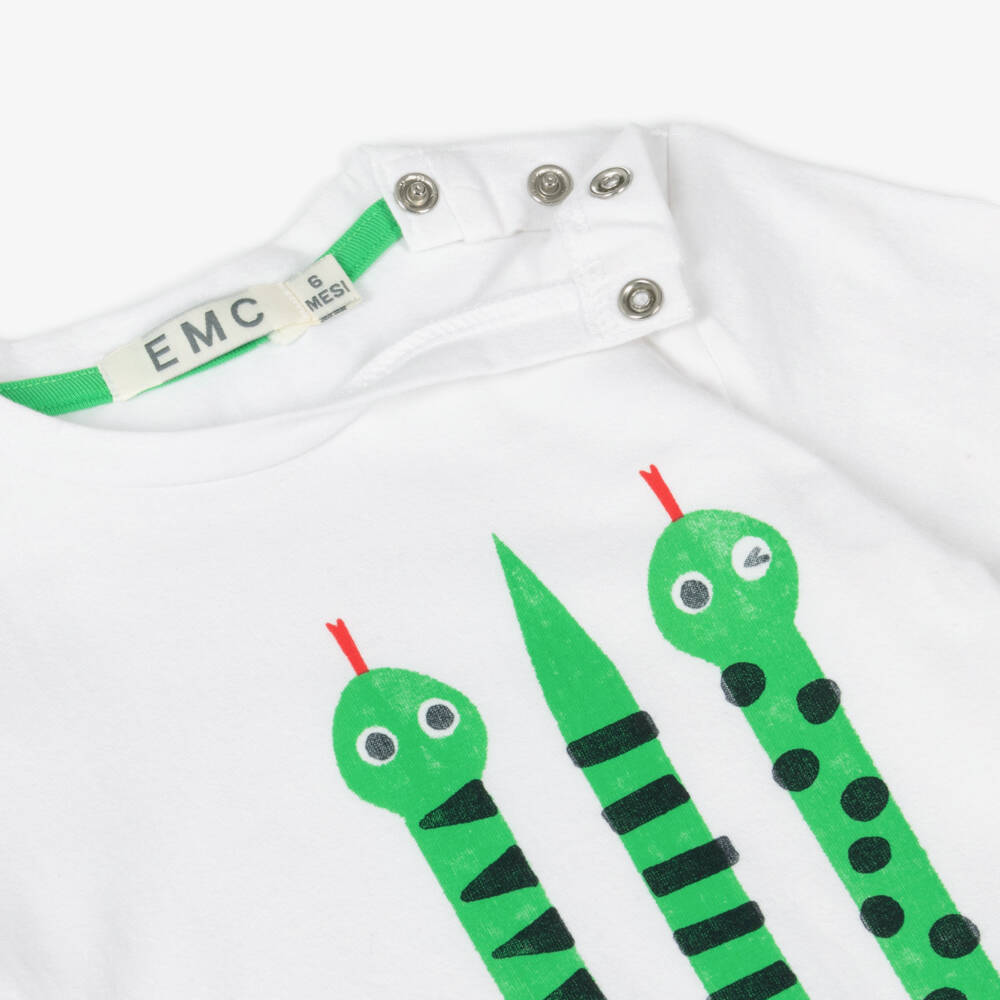 Everything Must Change-Boys Serpent Motif Cotton Tee | Childrensalon Outlet