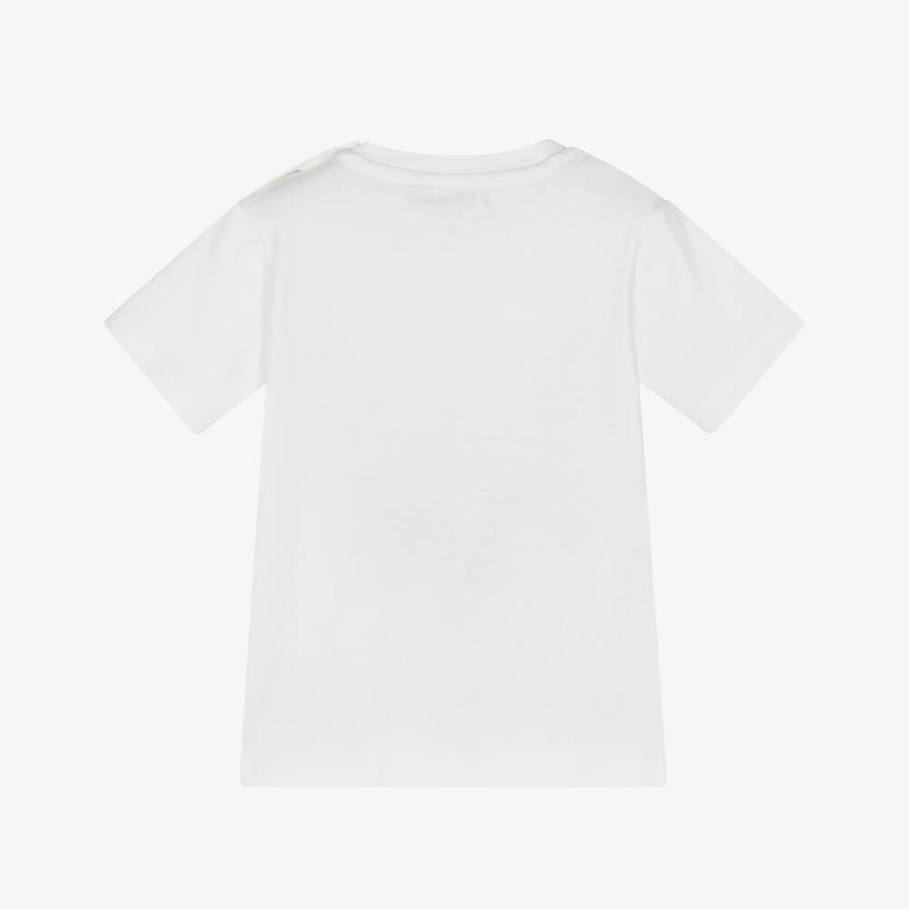 Everything Must Change-Boys Soft Ivory Race Car Tee | Childrensalon Outlet