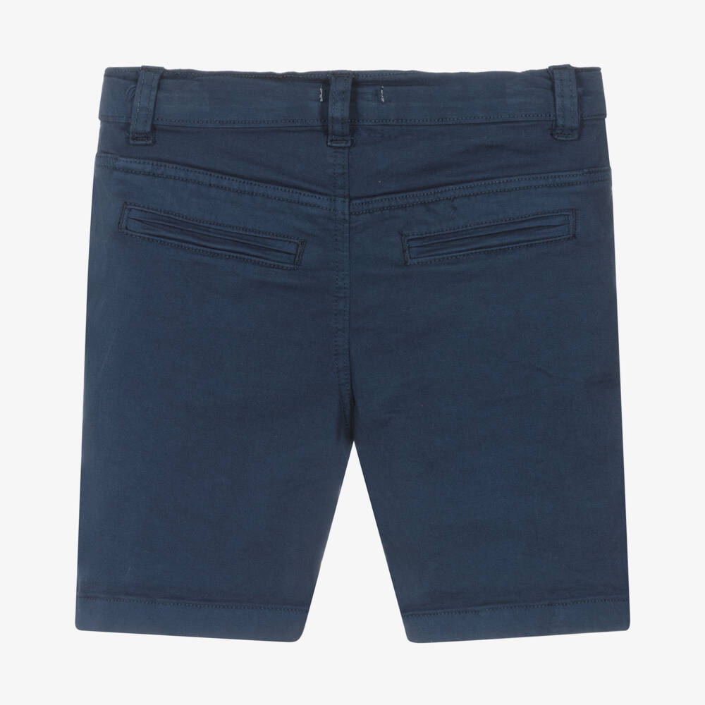 Everything Must Change-Boys Soft Navy Twill Shorts | Childrensalon Outlet