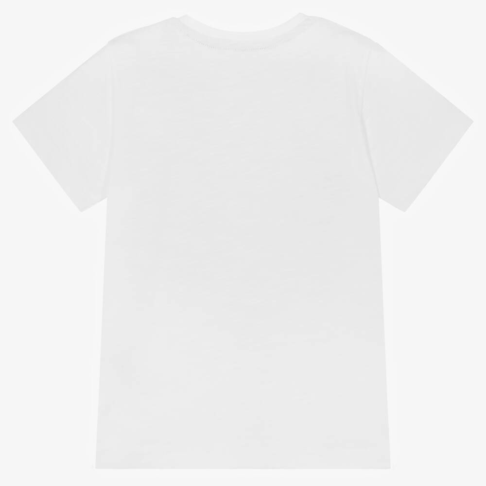 Everything Must Change-Boys White Marl Cotton T-Shirt | Childrensalon Outlet