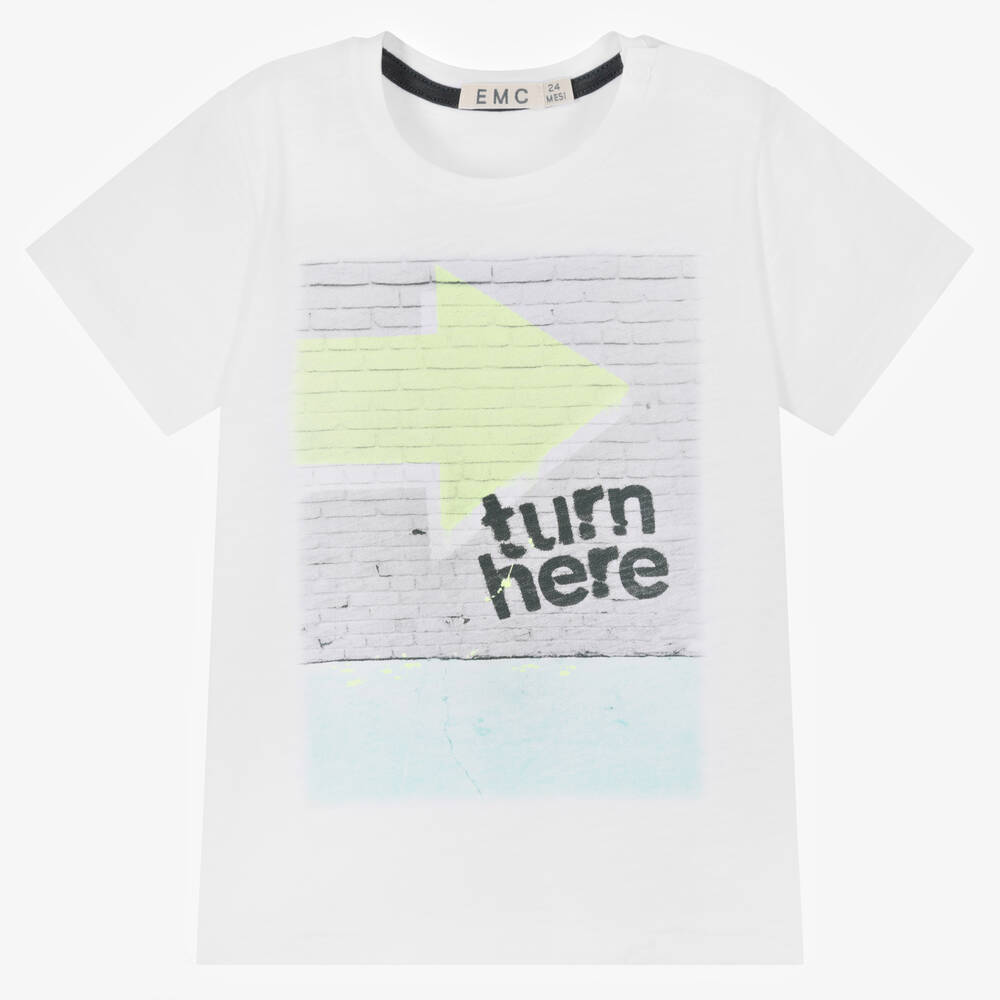 Everything Must Change - Weiß meliertes Baumwoll-T-Shirt | Childrensalon