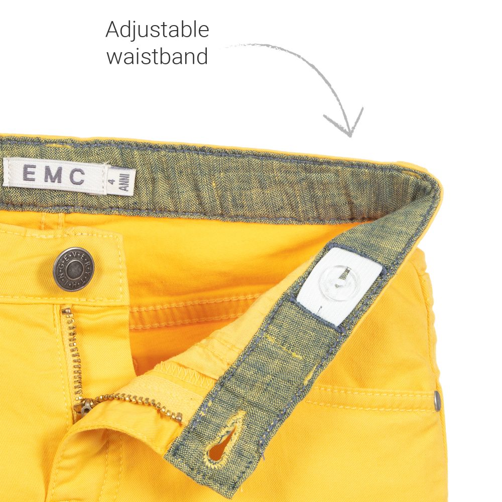 افريثينغ مست تشاينج-شورت قطن لون أصفر للأولاد | Childrensalon Outlet