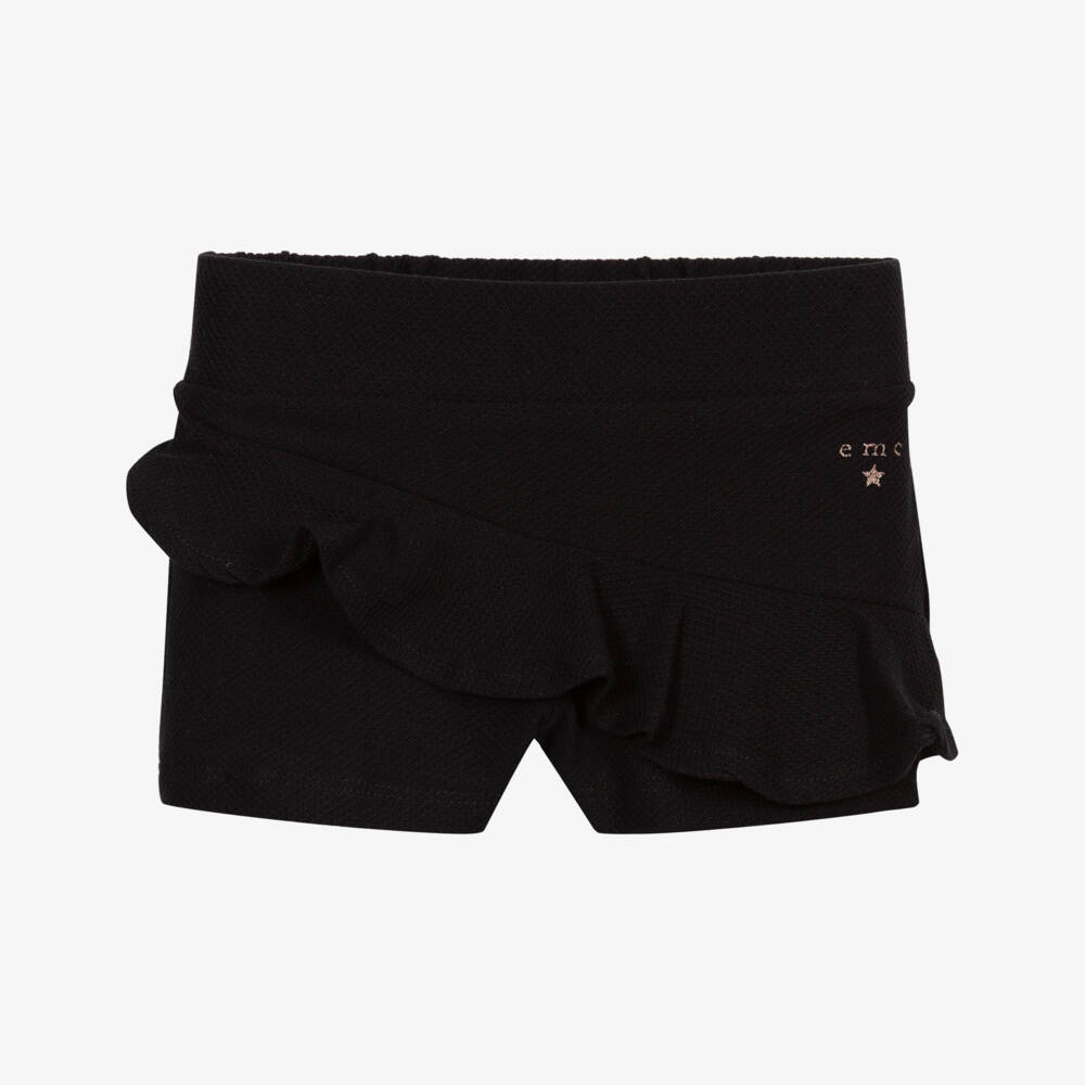 Everything Must Change-Girls Black Cotton Shorts | Childrensalon Outlet