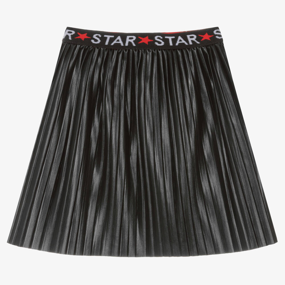 Everything Must Change - Girls Black Faux Leather Skirt | Childrensalon