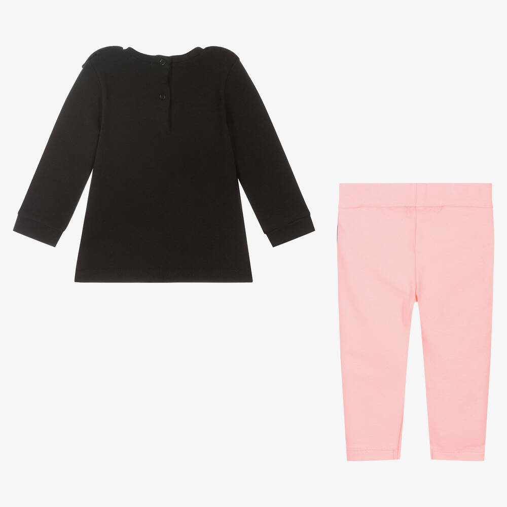 Everything Must Change-Girls Black & Pink Leggings Set | Childrensalon Outlet