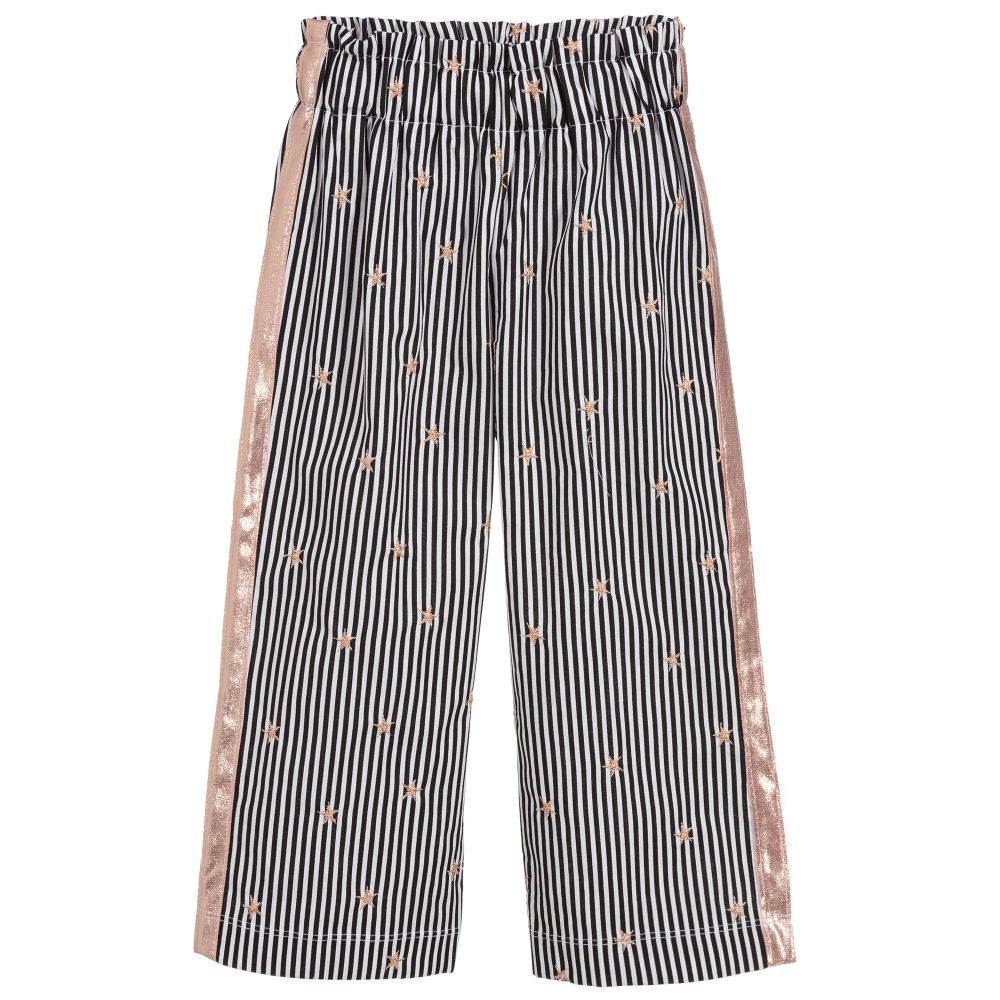 Everything Must Change-Girls Black Striped Culottes | Childrensalon Outlet