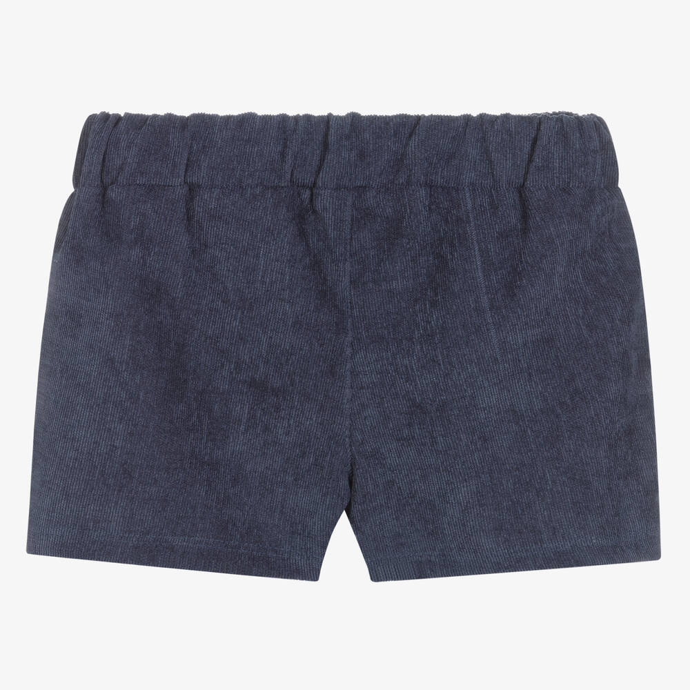 Everything Must Change-Girls Blue Corduroy Shorts | Childrensalon Outlet